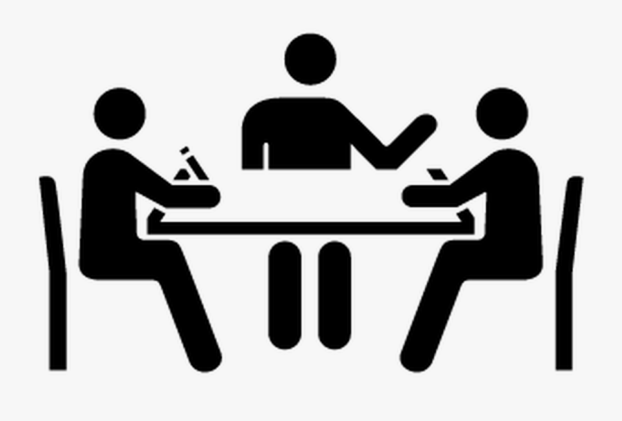 Meetings Black And White, Transparent Clipart