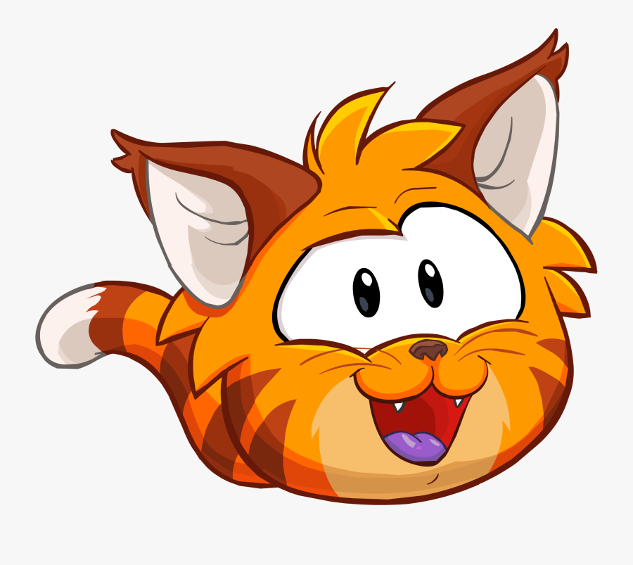 Orange Tabby Cat - Club Penguin Cat Puffle, Transparent Clipart