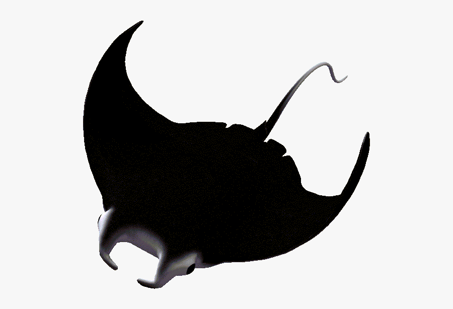 Transparent Manta Ray - Manta Ray Silhouette Png, Transparent Clipart