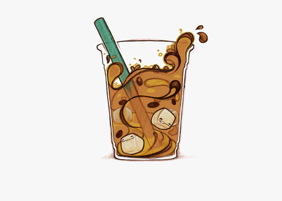 Coffee Iced Soft Drink Mocha Cafe Caffxe8 - Iced Caramel Macchiato Clipart, Transparent Clipart