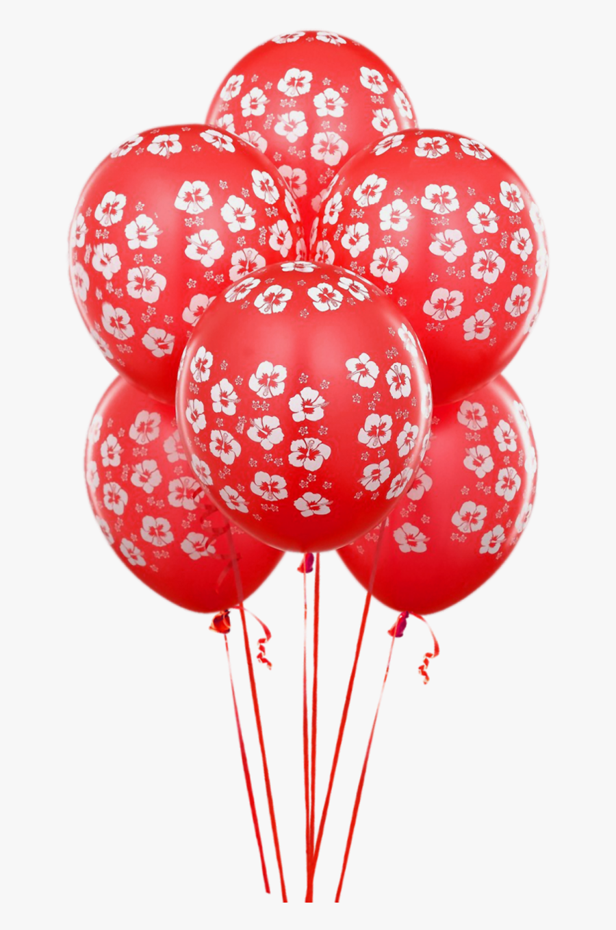Red Birthday Balloons Png, Transparent Clipart