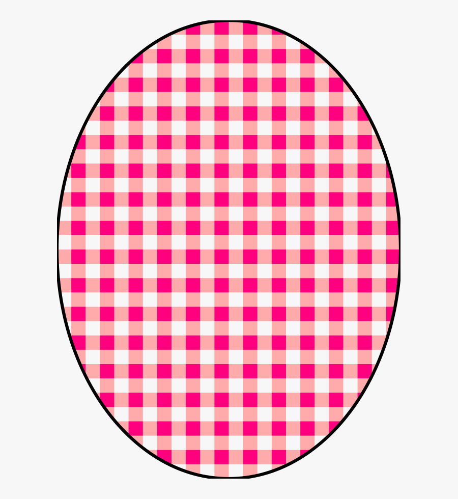 Pink,plaid,area - Table Cloth Patterns Round, Transparent Clipart