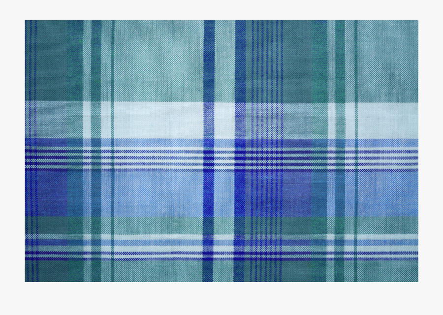 Clip Art Blue Plaid Pattern - Blue Green And White Plaid Fabric, Transparent Clipart