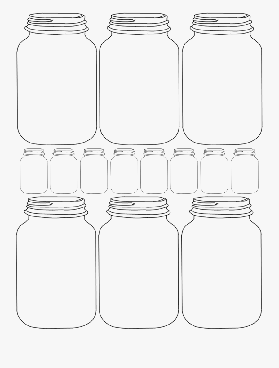 Mason Jar Clipart Transparent - Etiquette Pot Mason Imprimer, Transparent Clipart