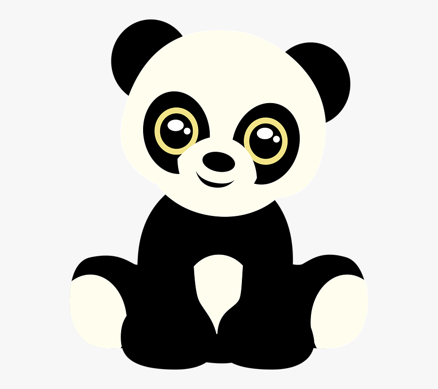 Baby Panda Cliparts 7, - Cute Good Morning Panda, Transparent Clipart