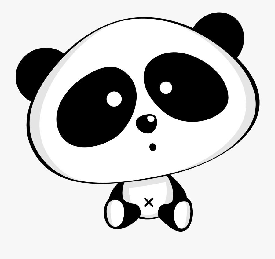 Draw A Baby Panda, Transparent Clipart