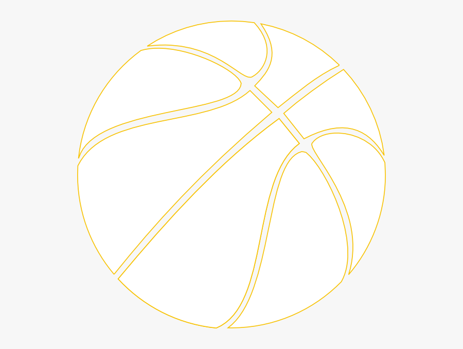 Gold Outline Basketball Clip Art At Clipart Library - Basketball Themed Invitation Template, Transparent Clipart