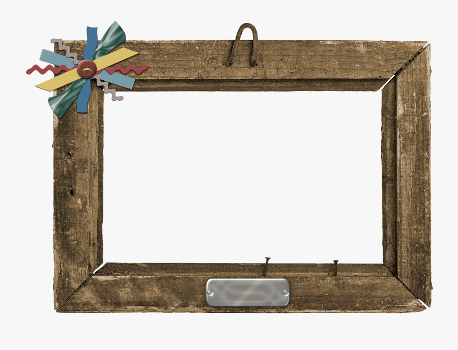 Rustic Wood Frame Png, Transparent Clipart