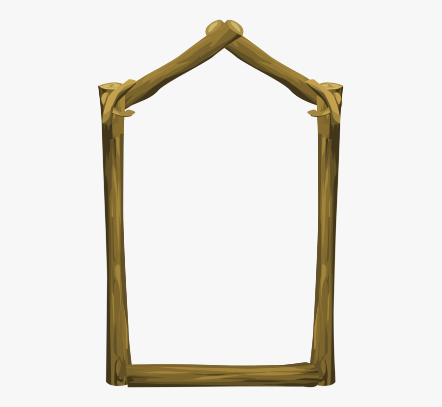 Picture Frame,yellow,wood - Picture Frame, Transparent Clipart