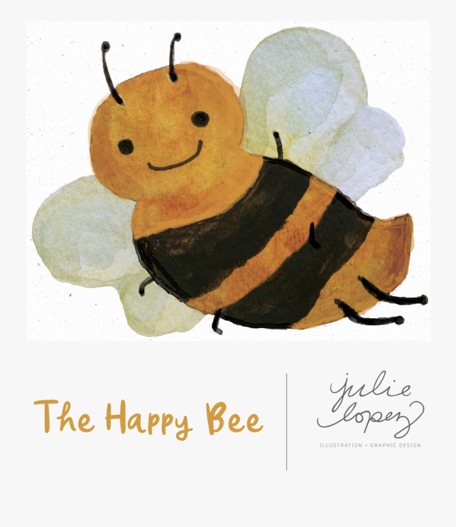 Bees A Happy Watercolour Bee Blog - Honeybee, Transparent Clipart