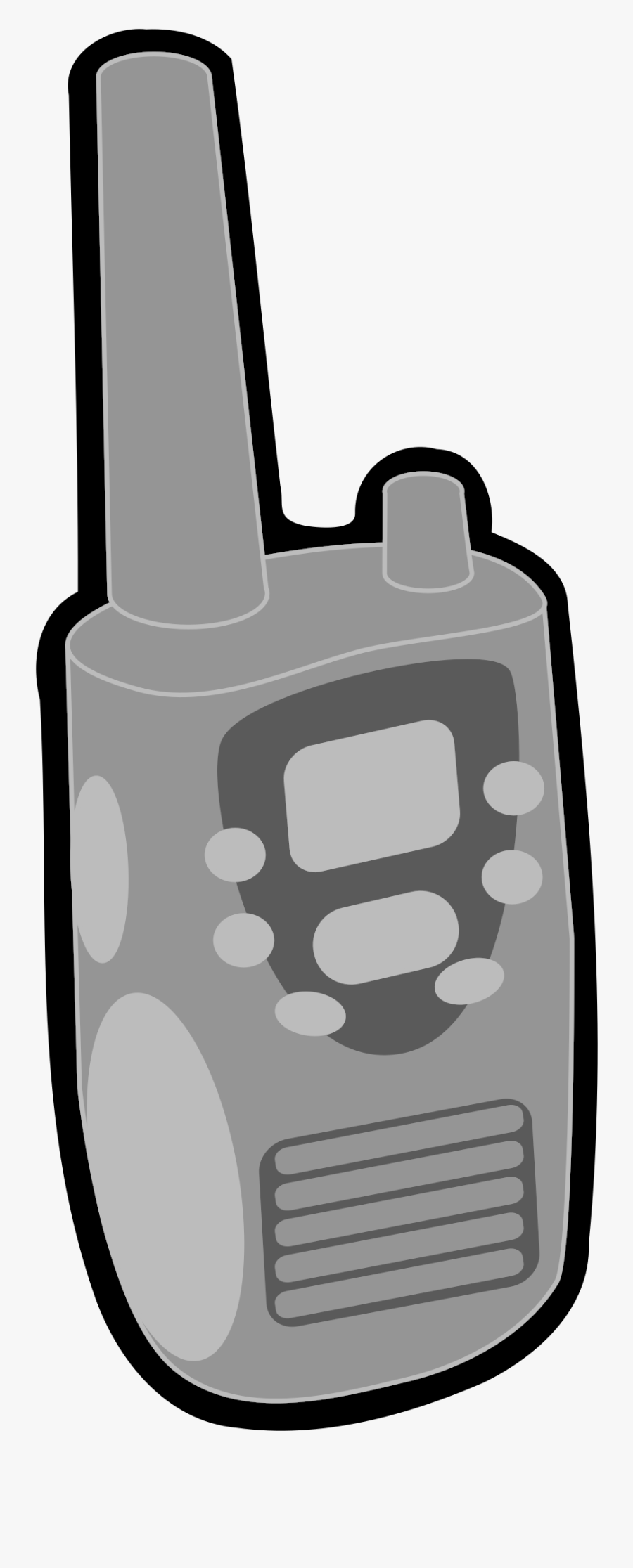 Clipart - Walkie Talkie Radio Clipart, Transparent Clipart