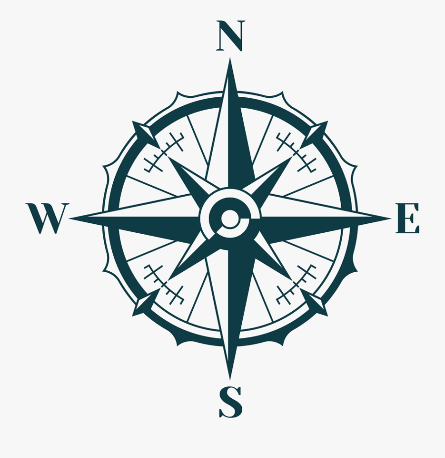 Compass Vector Clipart , Png Download - East West North South Logo, Transparent Clipart