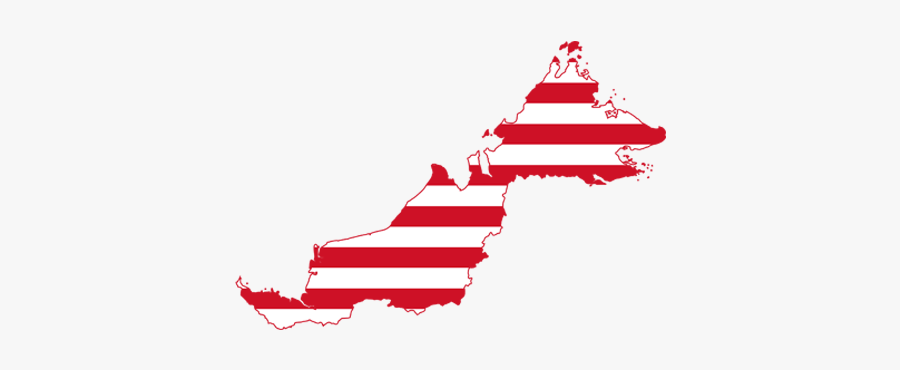 Malaysia Country Flag Shape, Transparent Clipart