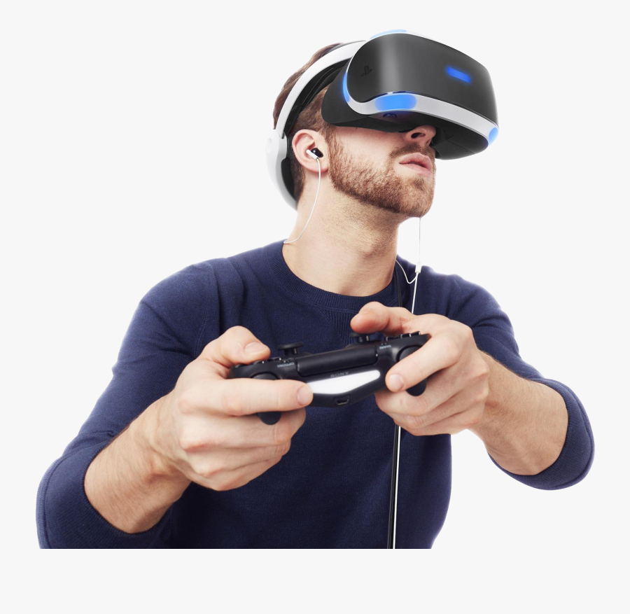 Playstation Visit Virtual Reality Vr Sony The Clipart - Ps4 Vr In Use, Transparent Clipart