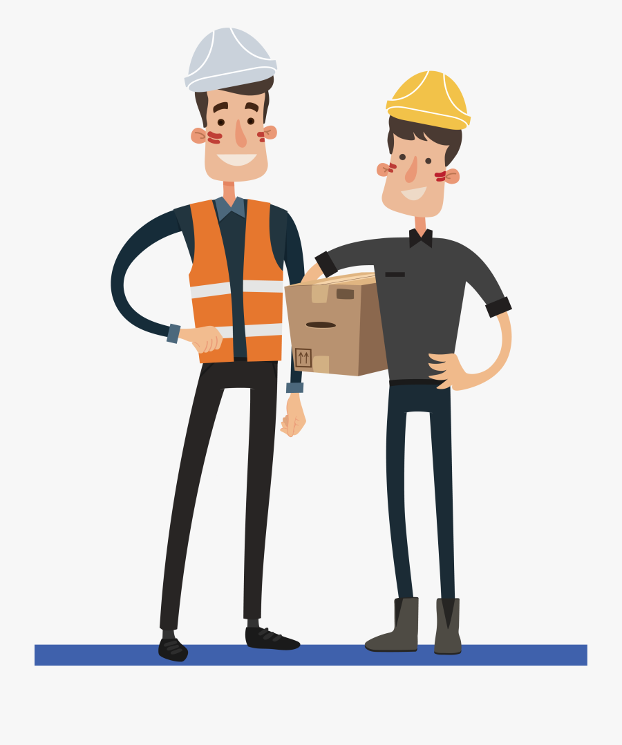 Industrial Worker Clipart Blue Collar Job - Cartoon, Transparent Clipart