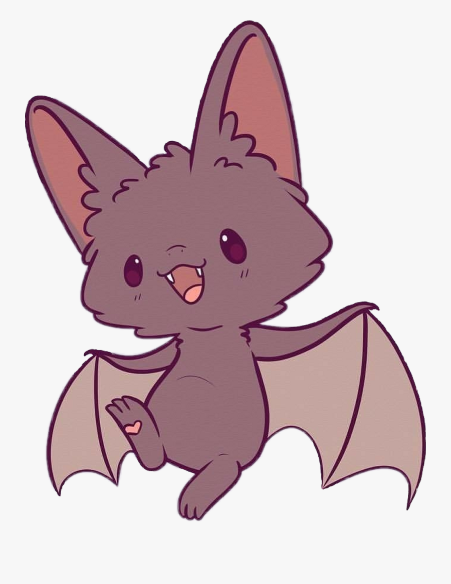 Transparent Cute Bat Png Cute Kawaii Bat Drawing , Free Transparent