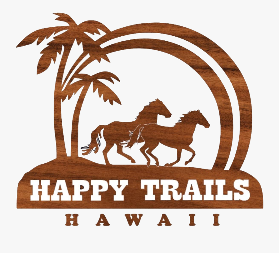 Happy Trails Hawaii - Silhouette, Transparent Clipart