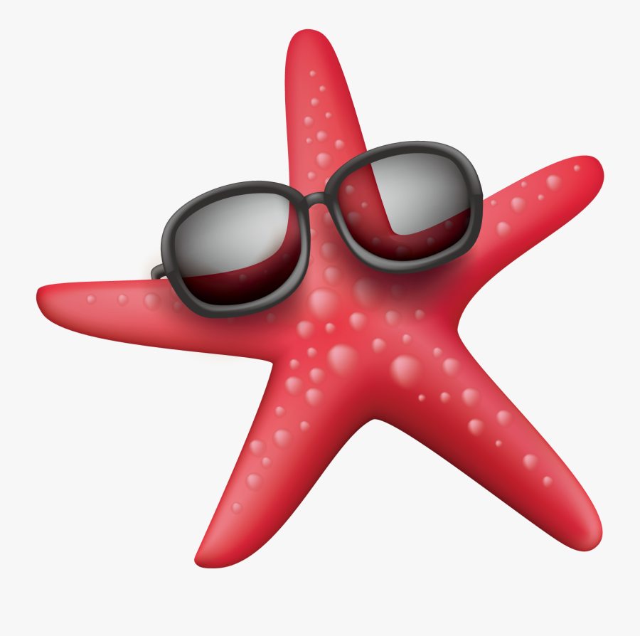 Wearing Sunglasses Sea Starfish Png File Hd Clipart - Starfish With Sunglasses Cartoon, Transparent Clipart