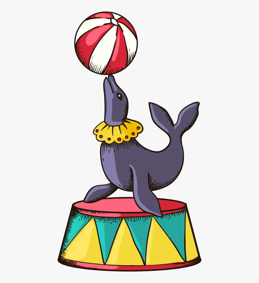 Dolphins Clipart Circus - Transparent Circus Clipart, Transparent Clipart