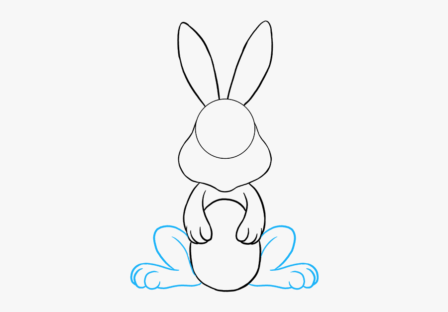 Clip Art Easter Bunny Drawing - Pencil Drawing Bunny Rabbit, Transparent Clipart
