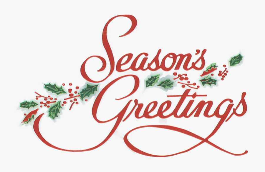 Greeting Png Transparent Picture - Seasons Greetings Transparent Background, Transparent Clipart