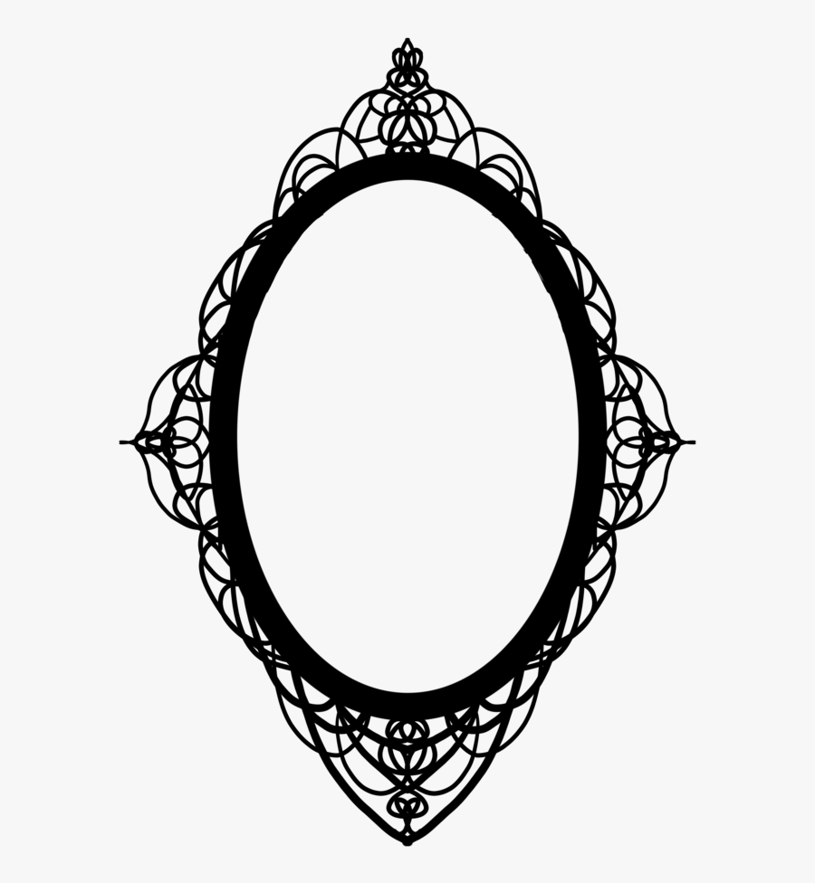 Mirror Clipart Miror - Gothic Photo Frame Drawing, Transparent Clipart