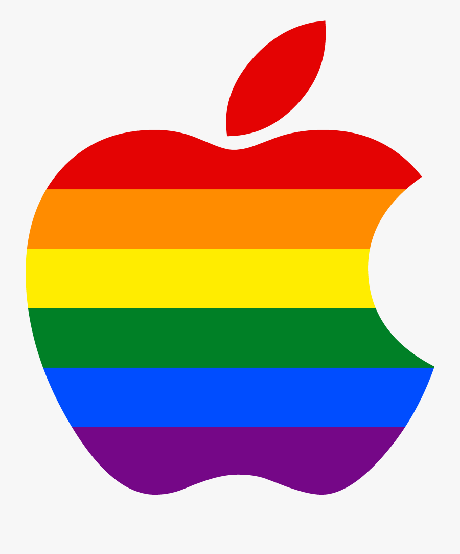 Apple Logo, Lgbt, S, Flickr, Photo Sharing - Gay Pride Apple Logo, Transparent Clipart