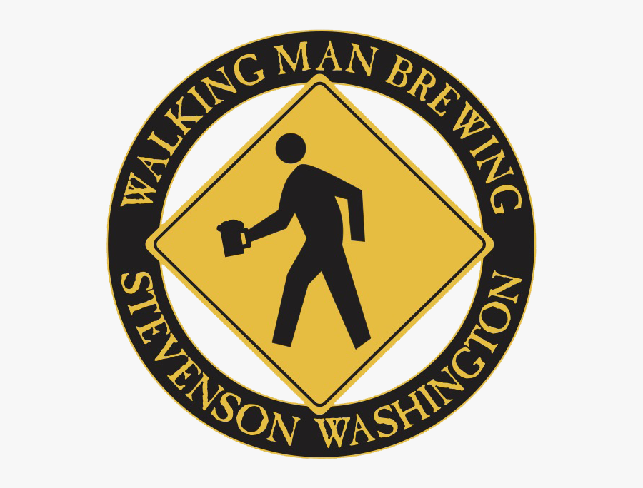 Transparent White Walker Png - Walking Man Brewery, Transparent Clipart