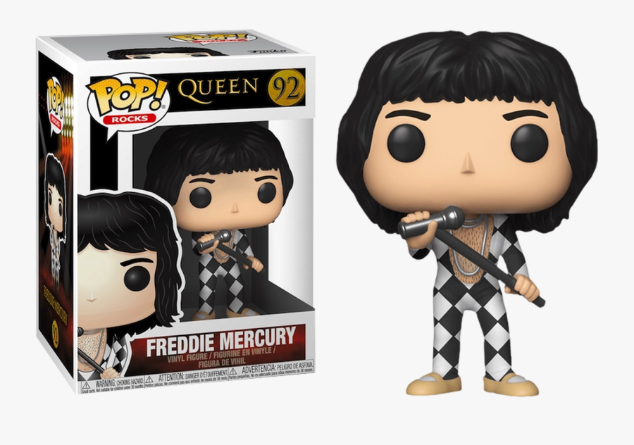 Freddie Mercury Us Exclusive Pop Vinyl Figure - Freddie Mercury Pop Vinyl, Transparent Clipart