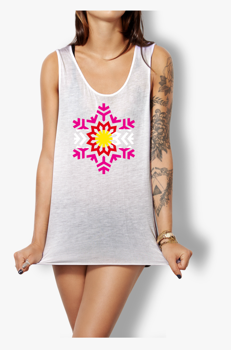 Transparent White Tank Top Png - Chakras Symbols Svg, Transparent Clipart