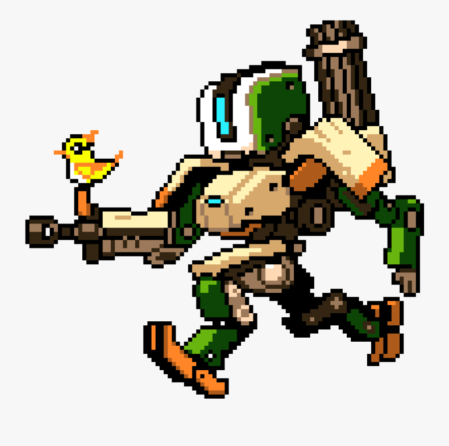 Transparent Bastion Png - Overwatch Bastion Pixel Spray, Transparent Clipart