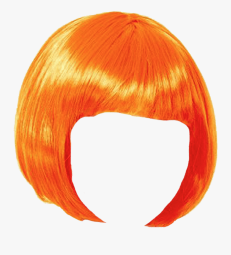 Wig Orange Bob Transparent Png - Bob Wig Png, Transparent Clipart