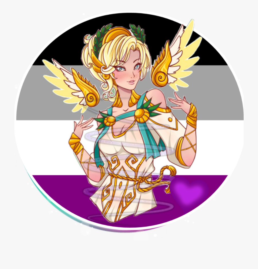 #asexual #ace #mercy #overwatch - Cute Transparent Mercy, Transparent Clipart