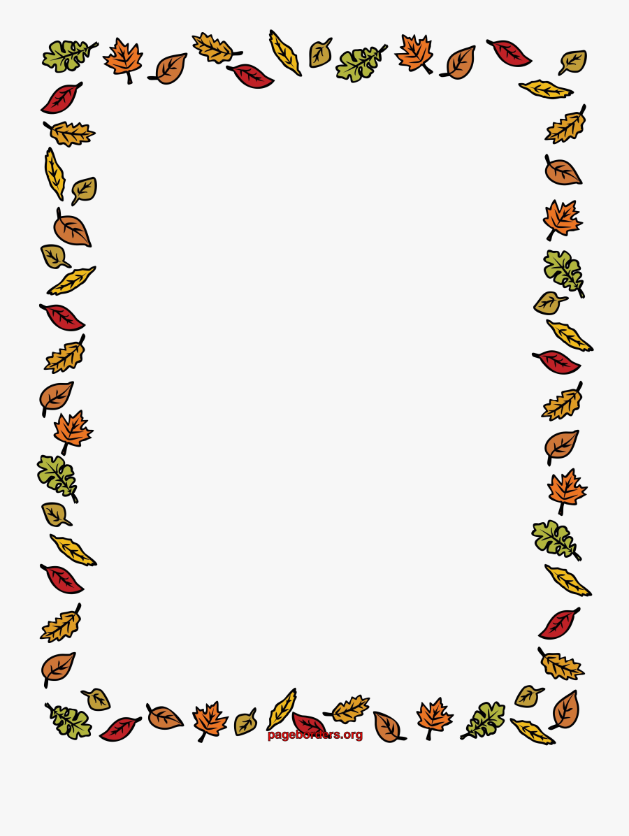 Fall Border Png Clipart - Fall Page Border , Free Transparent Clipart ...