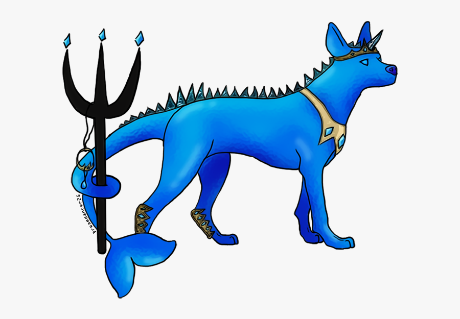 You Rescued Poseidon, The Greek God Of Water And Ocean - Dog Catches Something, Transparent Clipart