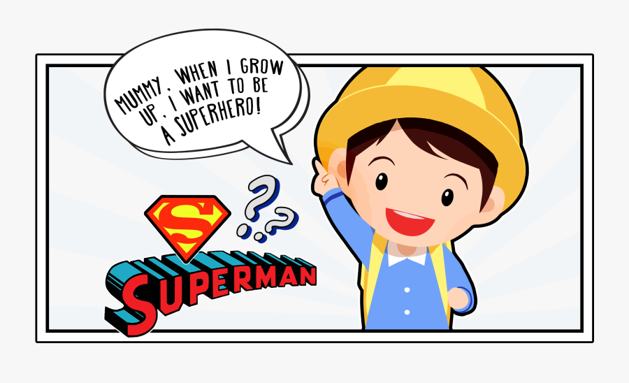 Transparent Swimming Lessons Clipart - Superman, Transparent Clipart