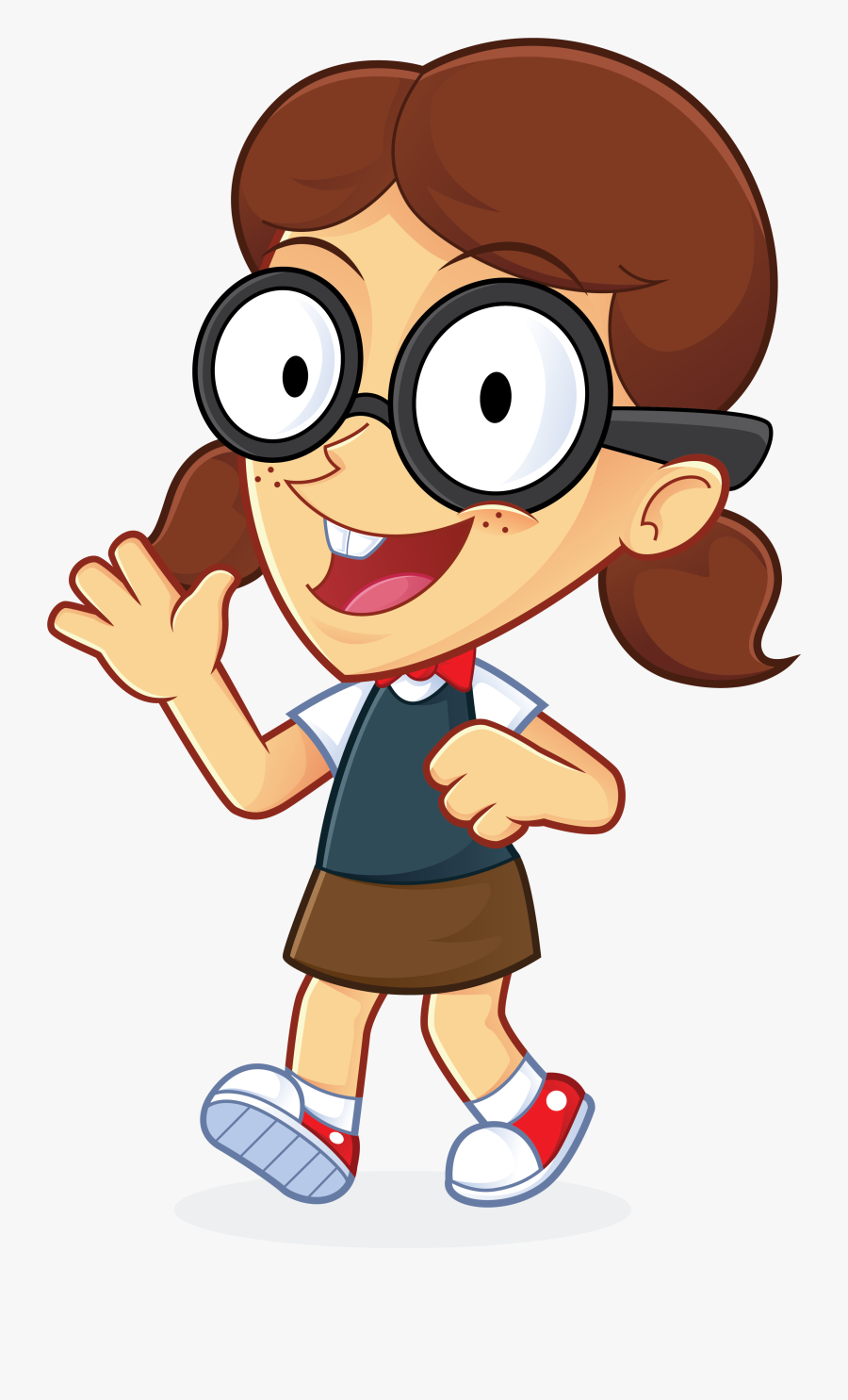 Transparent Nerdy Glasses Clipart - Cartoon Of Computer Geek, Transparent Clipart