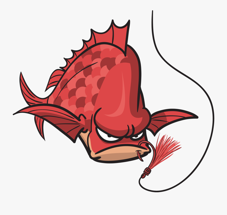 Snapper Fishing Rigs - Cartoon Snapper Fish, Transparent Clipart