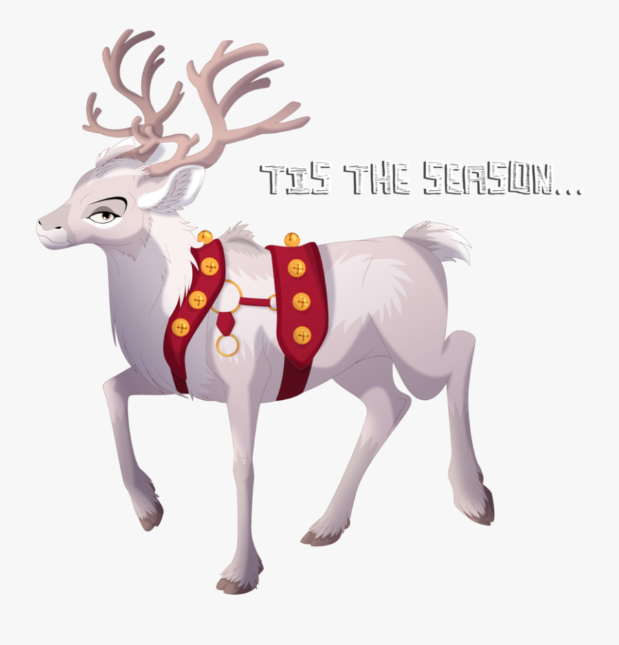 A Happy Raven Deer - Reindeer Fanart, Transparent Clipart