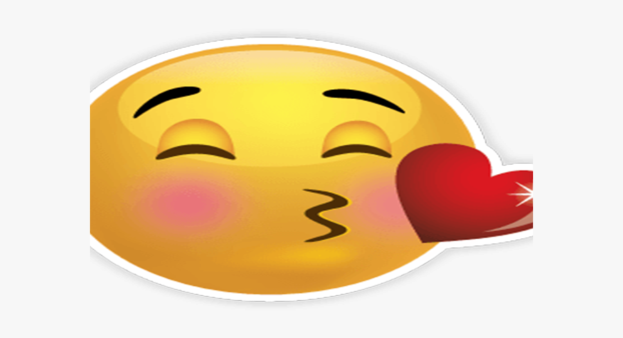Kisses Clipart Iphone Emoticon - Smiley, Transparent Clipart