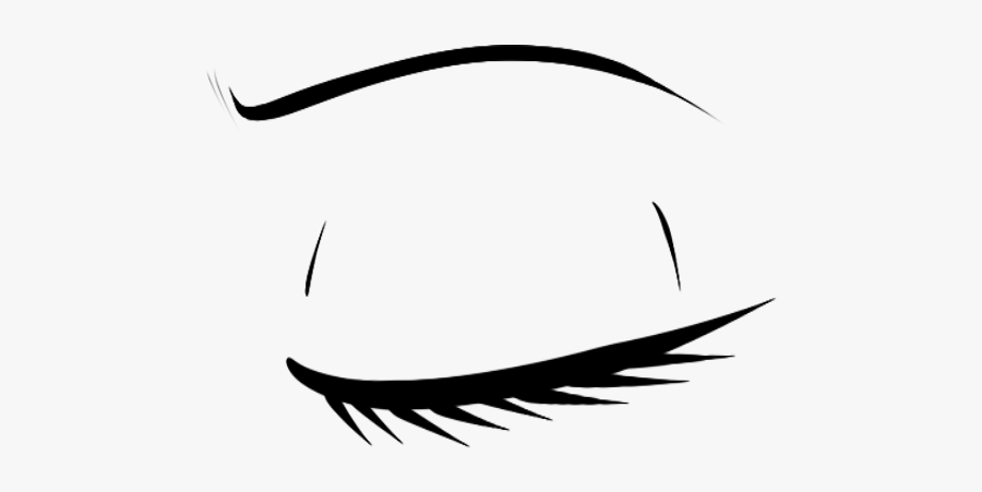 Clip Art Collection Of Free Transparent - Closed Eyes Drawing Transparent, Transparent Clipart