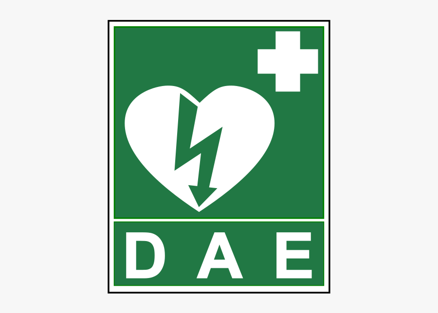 Defibrilator - Aed Sign, Transparent Clipart