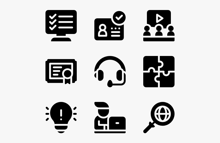 Workplace Icons, Transparent Clipart
