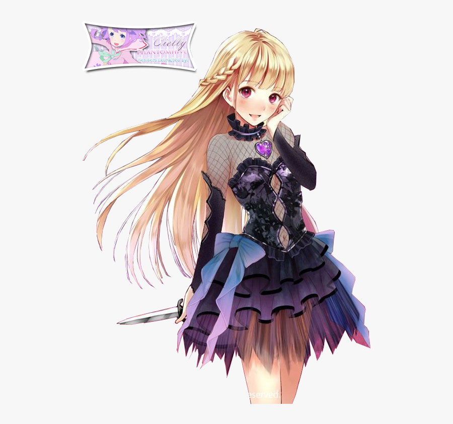 Cute Anime Pictures - Anime Blonde Hair Girl, Transparent Clipart