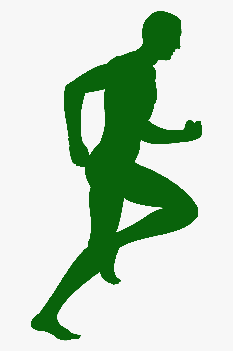 Green Running Man Logo, Transparent Clipart