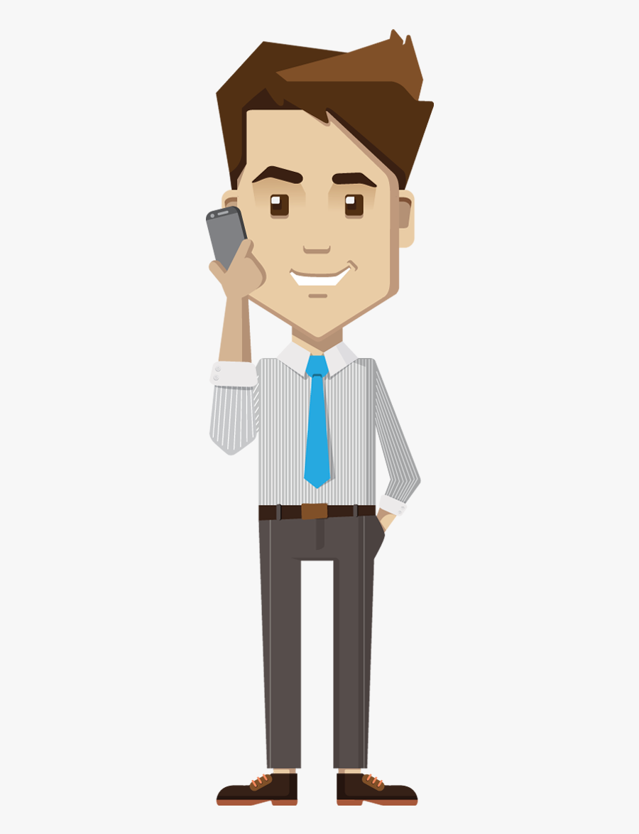 Business - Talking In Mobile Png, Transparent Clipart