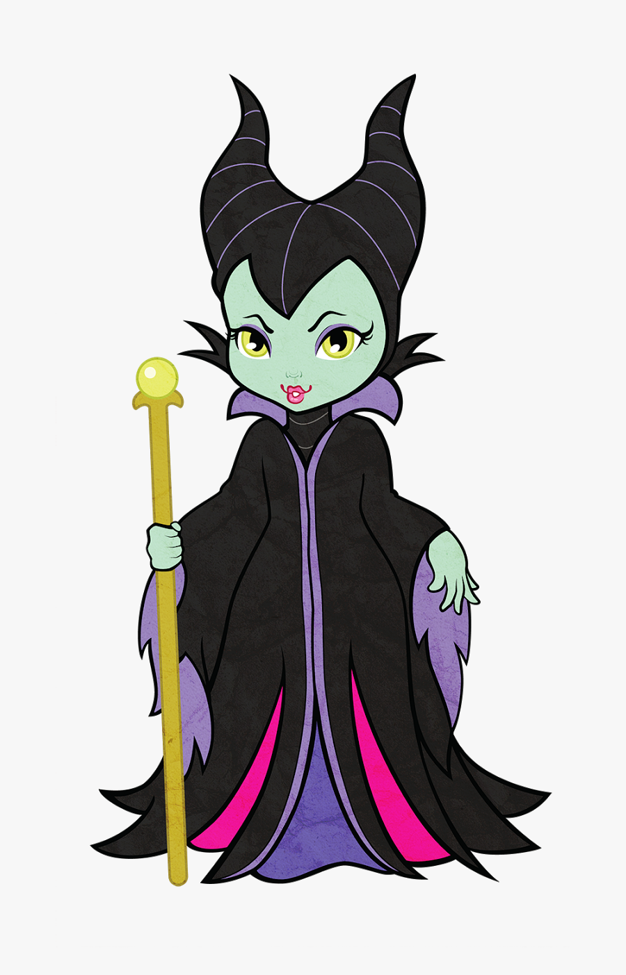 Maleficent Vector Transparent Clipart Royalty Free - Cute Maleficent