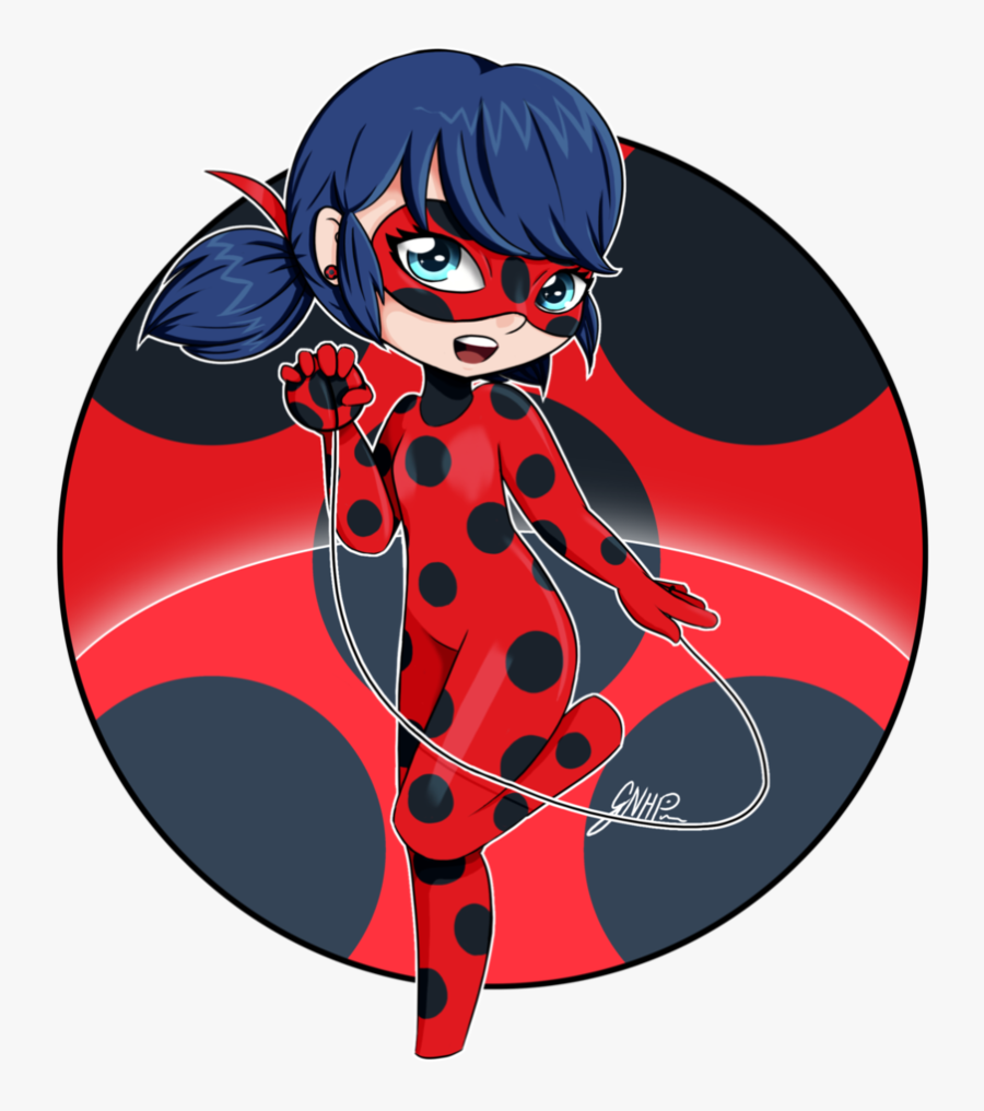 Cute Ladybug Chibi By Gnhp - Miracules Ladybug Cute, Transparent Clipart
