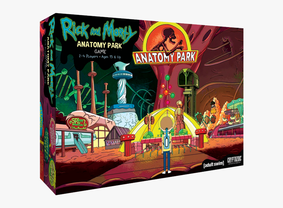 Places Clipart Park Game - Rick And Morty Anatomy Park Board Game, Transparent Clipart