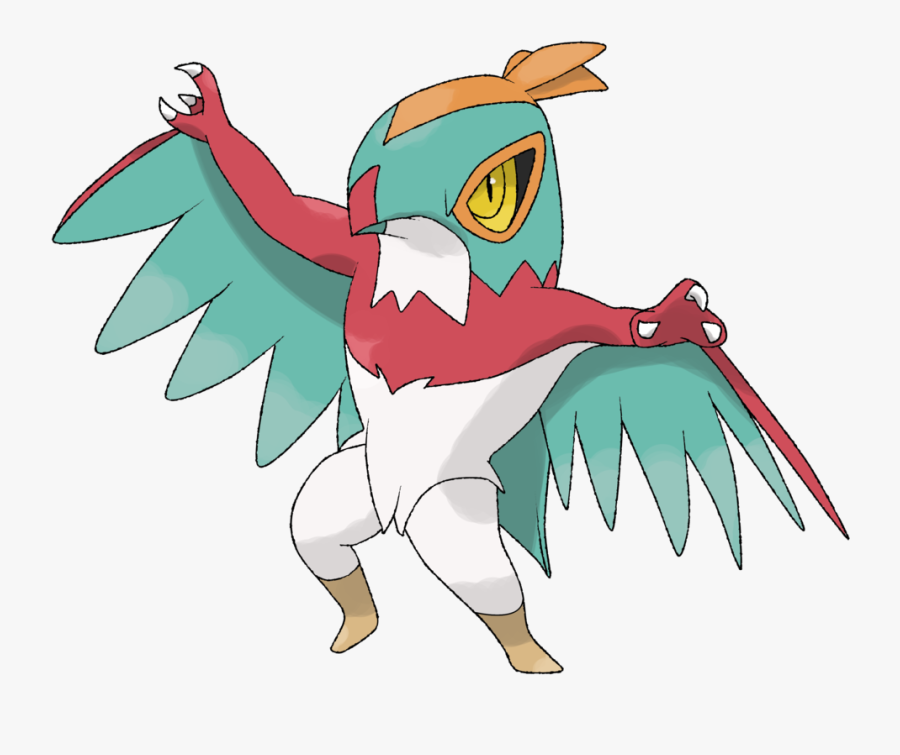 Green And Red Bird Pokemon Clipart , Png Download - Green And Red Bird Pokemon, Transparent Clipart